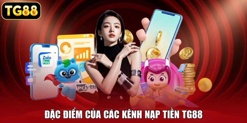 Đặc điểm của các kênh nạp tiền TG88